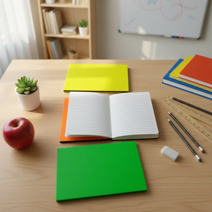 Libretas pequeñas color neón