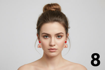 Aretes con diseños educativos