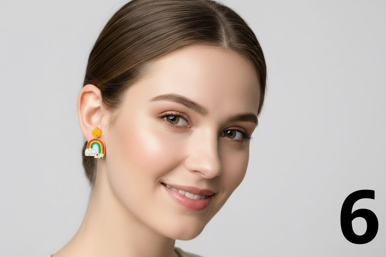 Aretes con diseños educativos