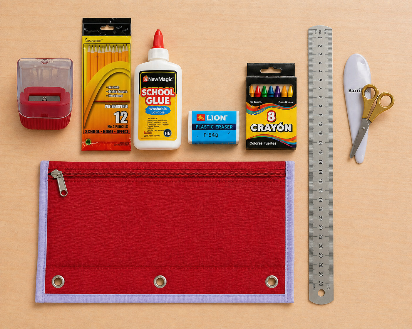 Kit útiles para cartucheras