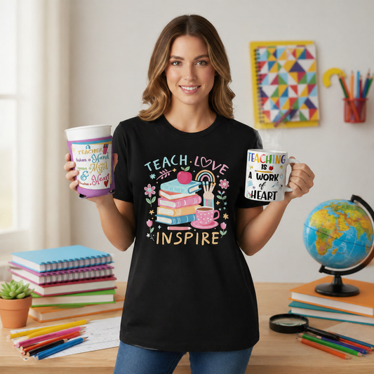 Kit de mensajes educativos inspiradores (escoge size de camisa)